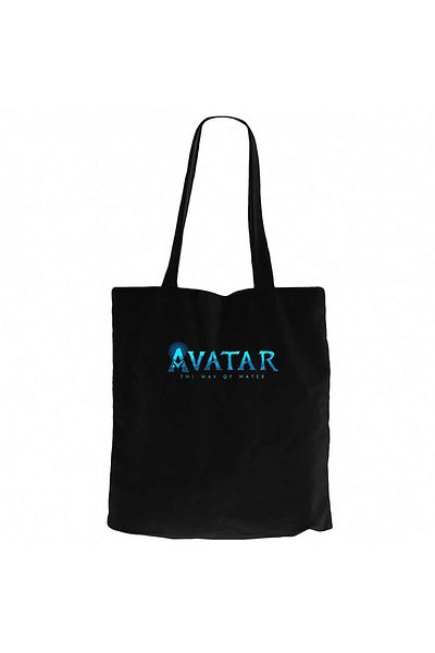Z zepplin Avatar the Way of Water Black Zippered Cloth Bag Gabardine