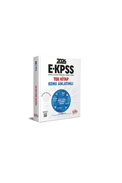 Editör Yayınevi 2026 EKPSS Tek Kitap Konu Anlatımlı Güncel Müfredat Uyarlıdır