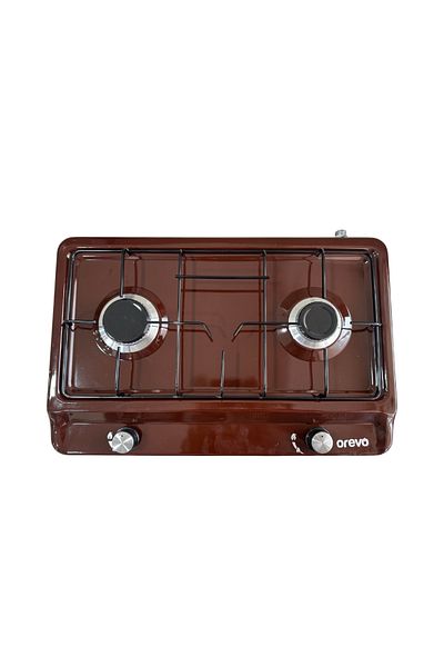 HARLEM Orevo 2-burner gas stove with cylinder