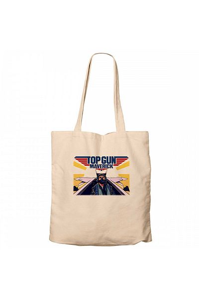 Z zepplin Top Gun Fly Cream υφασμάτινη τσάντα με φερμουάρ Gabardine