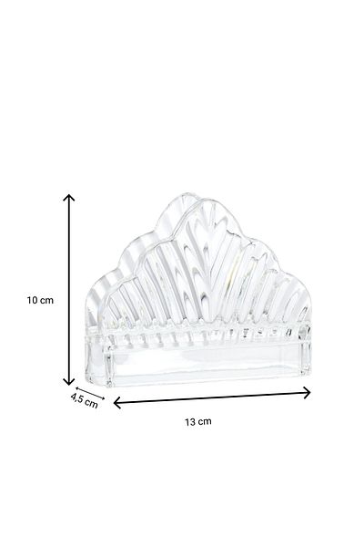Wow Home Line Pattern Triangle Glass Napkin Holder