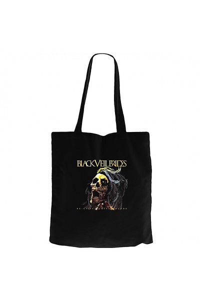 Z zepplin Black Veil Brides Re Stitch These Wounds Black Zippered Cloth Bag Gabardine