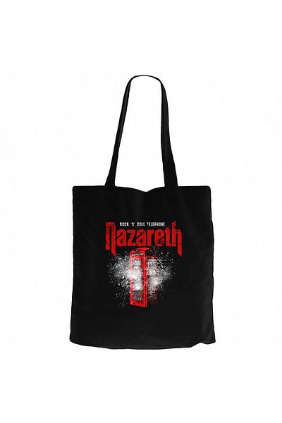 Z zepplin Nazareth Rock'N' Roll Telephone Black Zipper Cloth Bag Gabardine