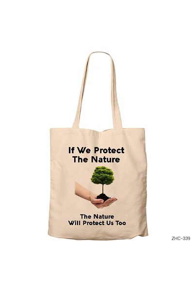 Z zepplin Protect Nature Cream Zippered Cloth Bag Gabardine
