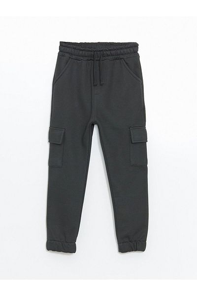 LC Waikiki Anthracite Elastic Waist Thick Basic Boy's Jogger Sweatpants
