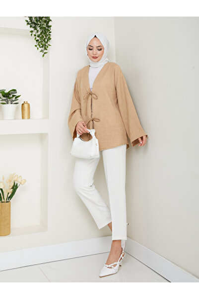 AVK MODA Γυναικείο πουκάμισο Sofia Linen Hijab