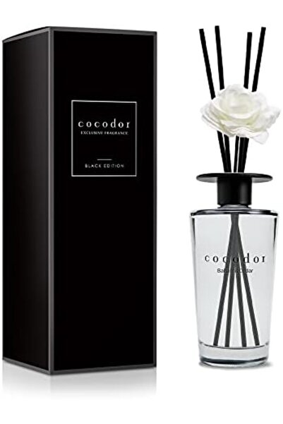 cocod'or ناشر روائح قصب كوكودور بلاك إيديشن برائحة الزهور البيضاء / بلسم وأرز / 16.9 أونصة / ديكور منزلي ومكتبي