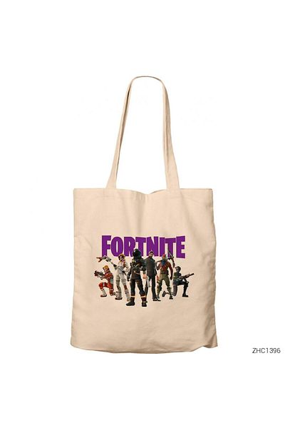Z zepplin Geantă din pânză cu fermoar Fortnite Team 1 crem Gabardine