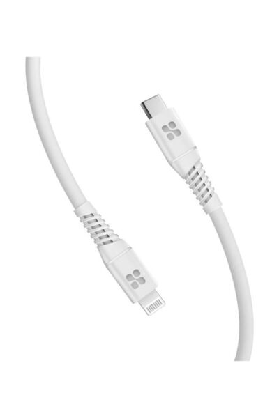 Promate كابل iPhone 16، كابل توصيل طاقة 20 وات USB-C إلى موصل Lightning من Ap...