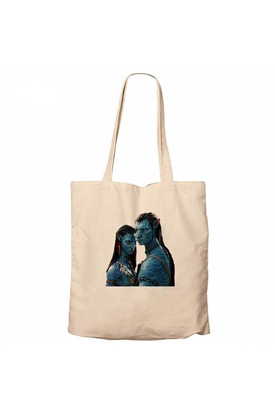 Z zepplin Avatar the Way of Water Carina Jake Cream Zippered Cloth Bag Gabardine