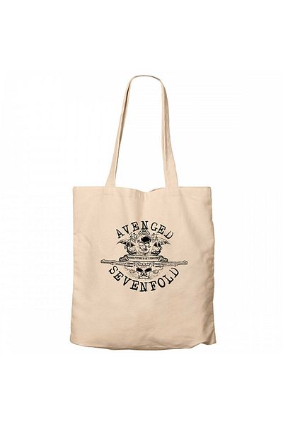 Z zepplin Avenged Sevenfold Future Is Set Forever Cream Zippered Cloth Bag Gabardine
