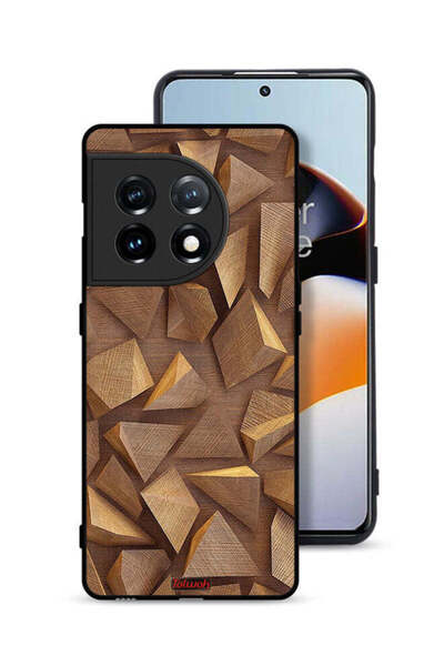 Tolwak غطاء حماية لهاتف OnePlus 11 5G بقطع خشبية فنية