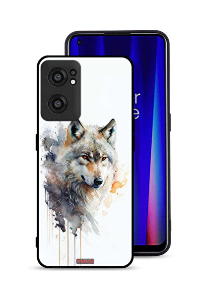 Tolwak غطاء حماية لهاتف OnePlus Nord CE 2 5G بنقشة ذئب تجريدي