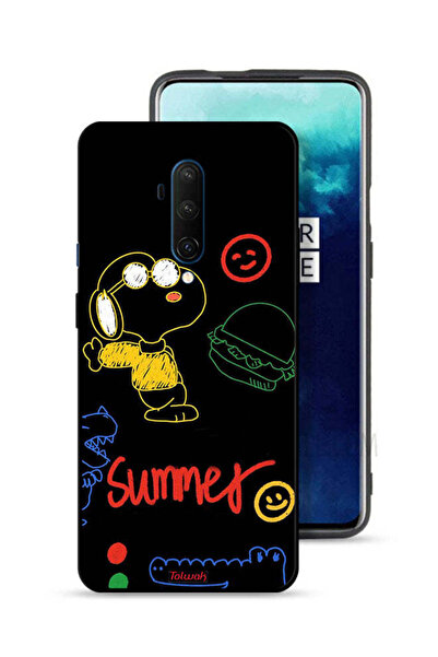 Tolwak غطاء حماية لهاتف OnePlus 7T Pro بملصق صيفي