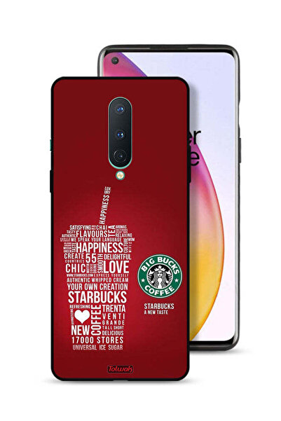 Tolwak غطاء حماية لهاتف OnePlus 8 بملصق قهوة