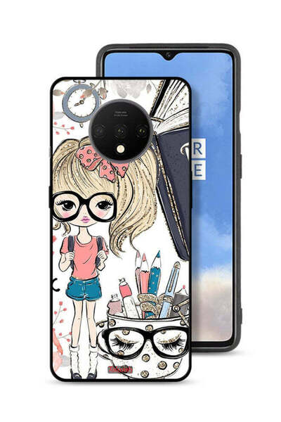 Tolwak غطاء حماية لهاتف OnePlus 7T بتصميم فتاة وحيد القرن