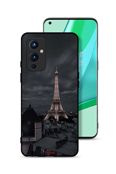 Tolwak غطاء حماية لهاتف OnePlus 9 5G بتصميم برج إيفل في الليل