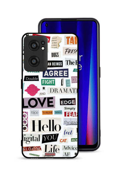 Tolwak OnePlus Nord CE 2 5G Protective Case Cover Short Quotes Stickers