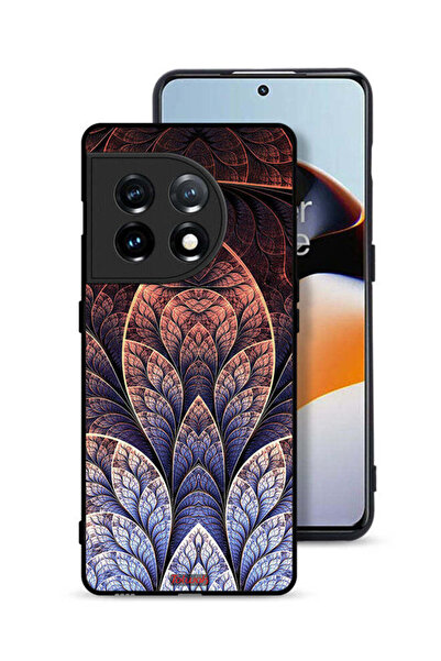 Tolwak غطاء حماية لهاتف OnePlus 11 5G بتصميم تجريدي زهري فركتالي