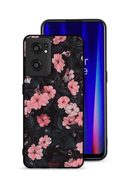 Tolwak غطاء حماية لهاتف OnePlus Nord CE 2 5G بلون الخوخ والورود الصغيرة