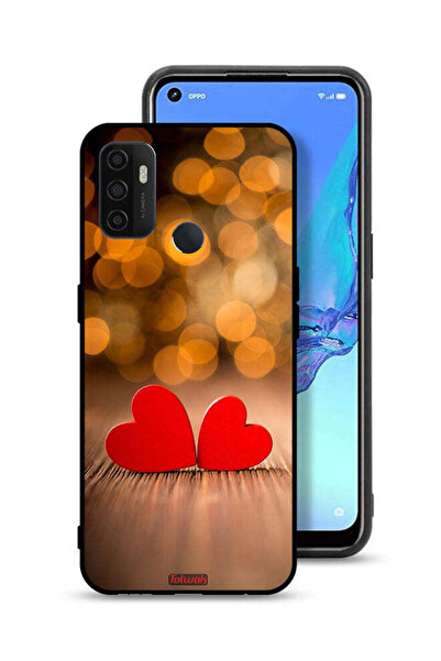 Tolwak غطاء حماية لهاتف Oppo A11s بتصميم قلبين جميلين