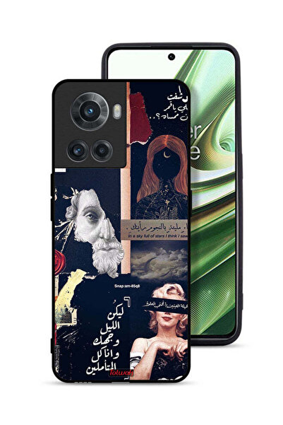 Tolwak غطاء حماية لهاتف OnePlus 10R 5G بعبارات عربية ووجوه مقطوعة