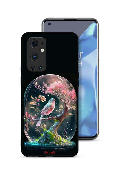 Tolwak غطاء حماية لهاتف OnePlus 9 Pro 5G بتصميم Bird In Jarr