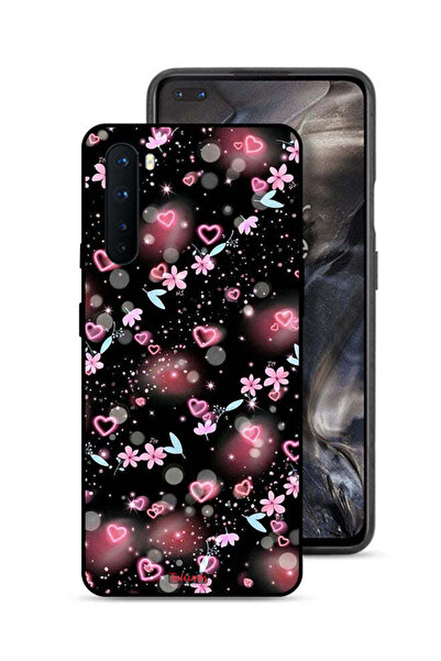 Tolwak غطاء حماية لهاتف OnePlus Nord بنقشة قلوب وأزهار صغيرة