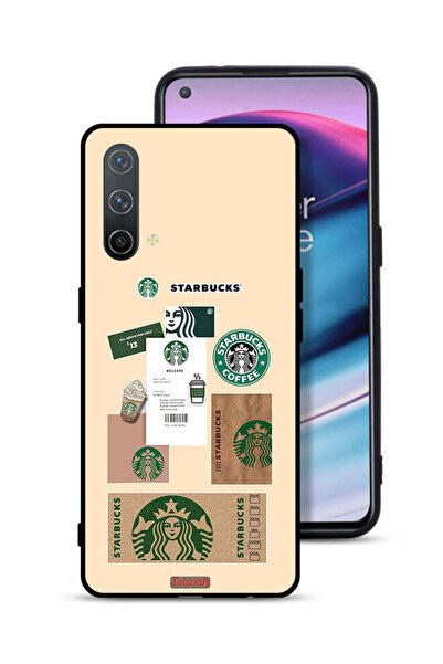 Tolwak غطاء حماية لهاتف OnePlus Nord CE 5G بملصق قهوة