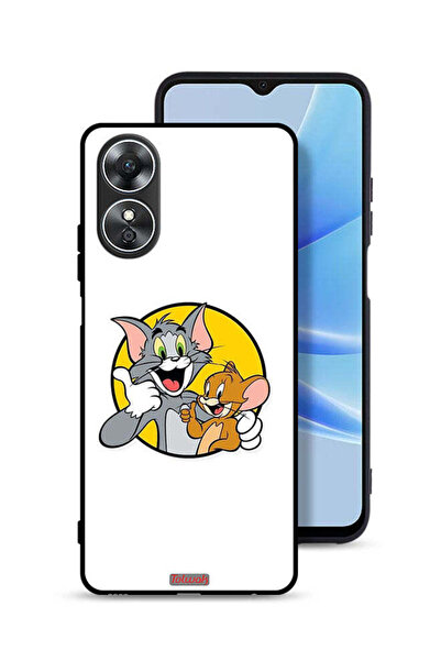 Tolwak غطاء حماية Oppo A17 بتصميم توم وجيري