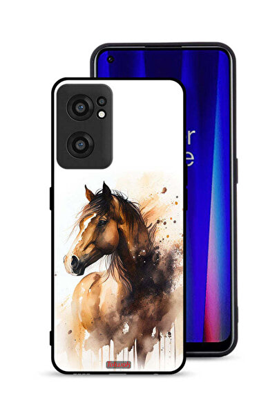 Tolwak OnePlus Nord CE 2 5G Protective Case Cover Horse Abstract Art