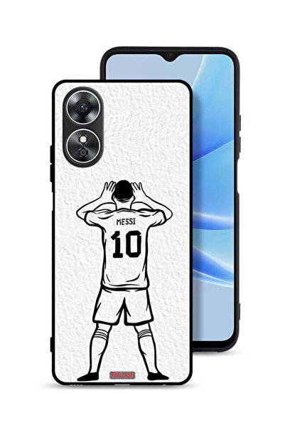 Tolwak غطاء حماية لهاتف Oppo A17 - رسم ميسي