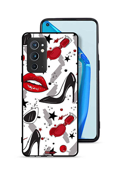 Tolwak غطاء حماية لهاتف OnePlus 9RT 5G برسومات أحمر الشفاه والأحذية