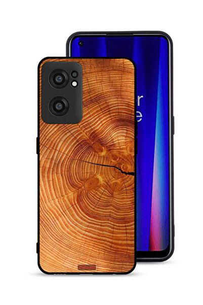 Tolwak OnePlus Nord CE 2 5G Protective Case Cover Crack Wood