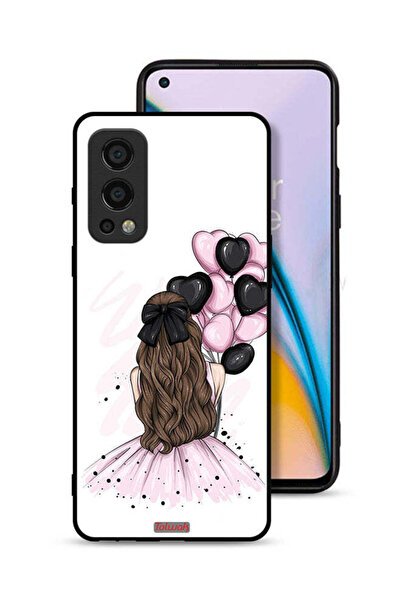 Tolwak غطاء حماية لهاتف OnePlus Nord 2 5G يحمل رسمة فتاة تحمل بالونات