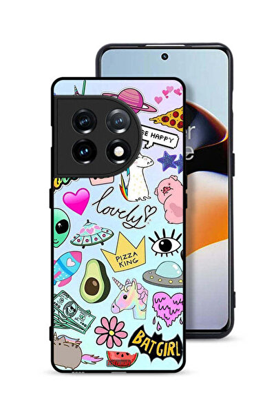 Tolwak غطاء حماية لهاتف OnePlus 11 5G بملصقات جميلة