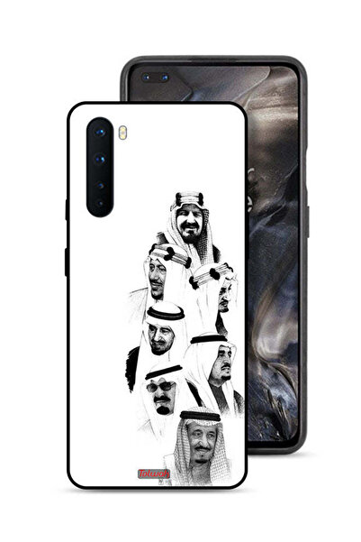 Tolwak غطاء حماية لهاتف OnePlus Nord - فن ملوك السعودية - أبيض وأسود