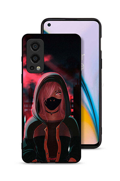 Tolwak غطاء حماية لهاتف OnePlus Nord 2 5G، رسمة فتاة ترتدي قناعًا