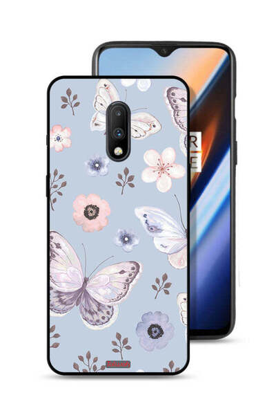 Tolwak غطاء حماية لهاتف OnePlus 7 بنقشة فراشات وزهور