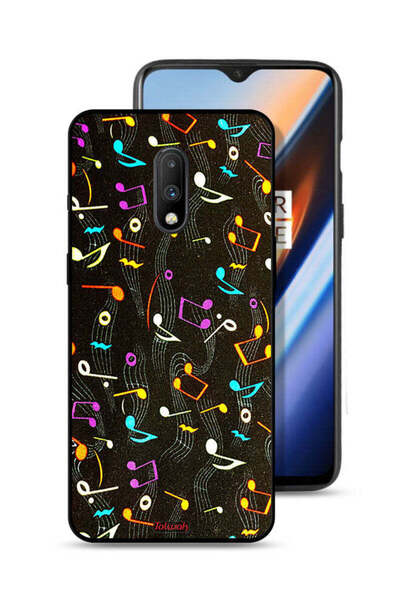 Tolwak غطاء حماية لهاتف OnePlus 7 بنمط قماش موسيقي