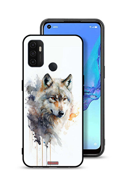 Tolwak غطاء حماية Oppo A11s بتصميم فن الذئب التجريدي