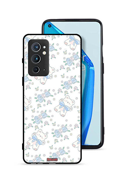 Tolwak غطاء حماية لهاتف OnePlus 9RT 5G مع دب تيدي لطيف وأيقونة زهور