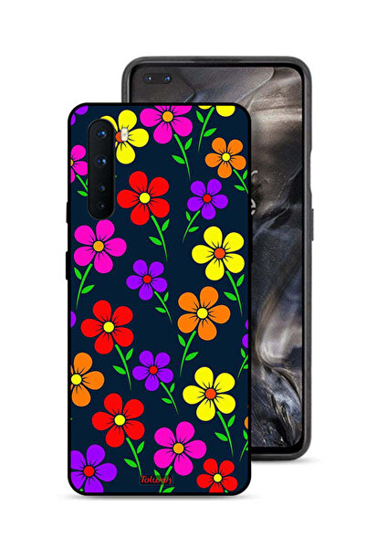Tolwak غطاء حماية لهاتف OnePlus Nord - زهور ملونة