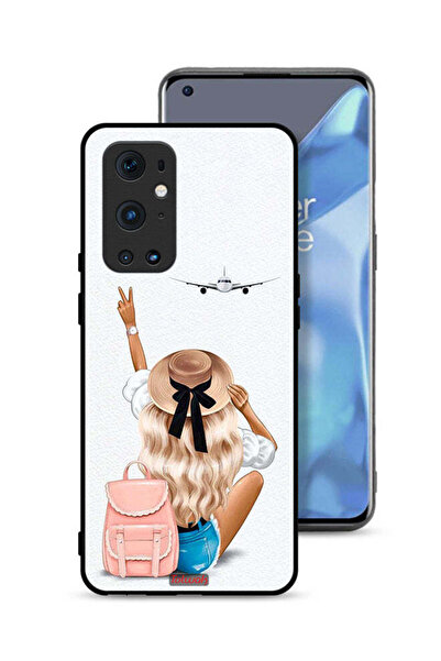 Tolwak غطاء حماية لهاتف OnePlus 9 Pro 5G - فتاة تحب السفر