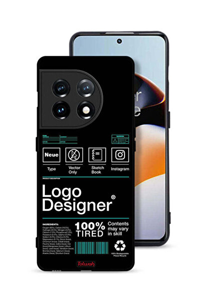Tolwak غطاء حماية لهاتف OnePlus 11 5G مع ملصق شعار مصمم