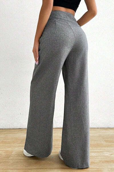 StreetWear Outlet Women's Pants, Asymmetric Waist and Wide Fit, Casual
