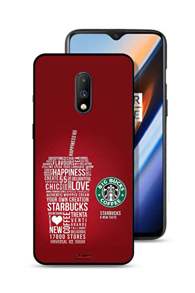 Tolwak غطاء حماية لهاتف OnePlus 7 بملصق قهوة