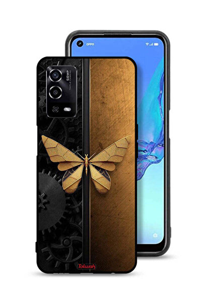 Tolwak غطاء حماية لهاتف Oppo A55 4G بتصميم فراشة فولاذية