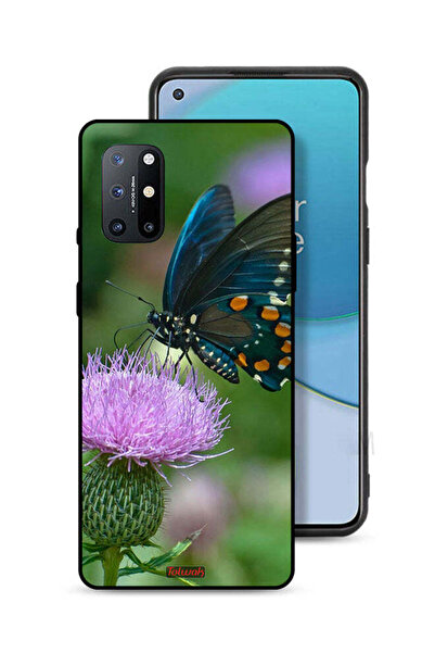 Tolwak غطاء حماية لهاتف OnePlus 8T 5G بتصميم فراشة تجلس على زهرة