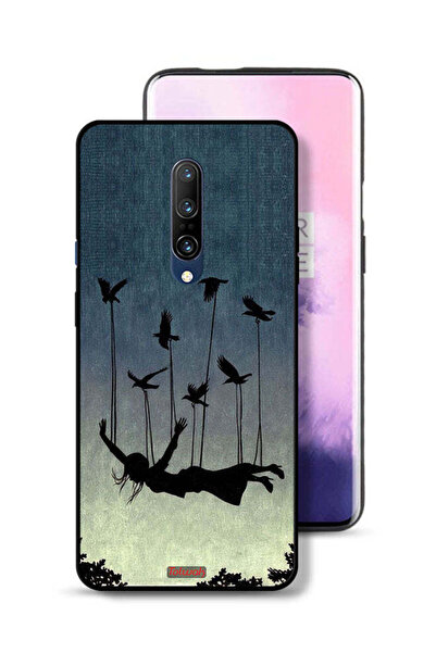 Tolwak غطاء حماية لهاتف OnePlus 7 Pro بتصميم طيور تحمل فتاة ساقطة